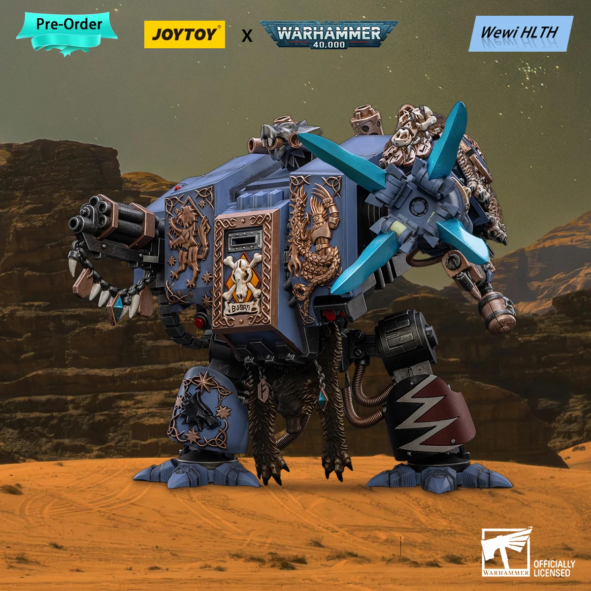 

[Pre-Order]JOYTOY 1/18 22cm Mecha Action Figures Anime Warhammer 40k Space Wolves Bjorn the Fell-Handed Collectible Model