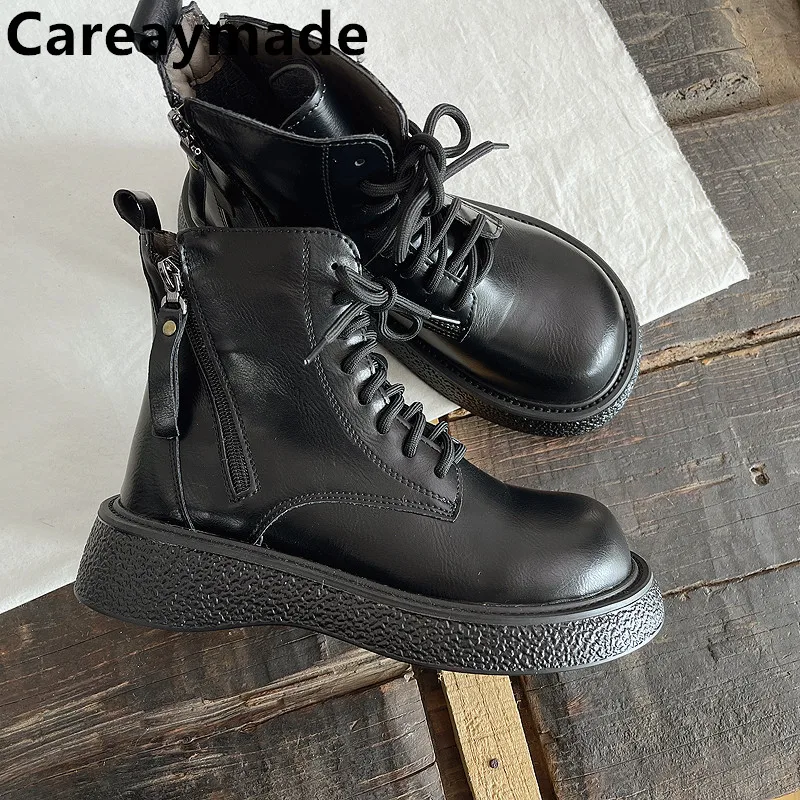 

Careaymade-Temperament pure color short boots,Winter/Spring goddess boots,women's comfortable,warm waterproof anti-skid mot