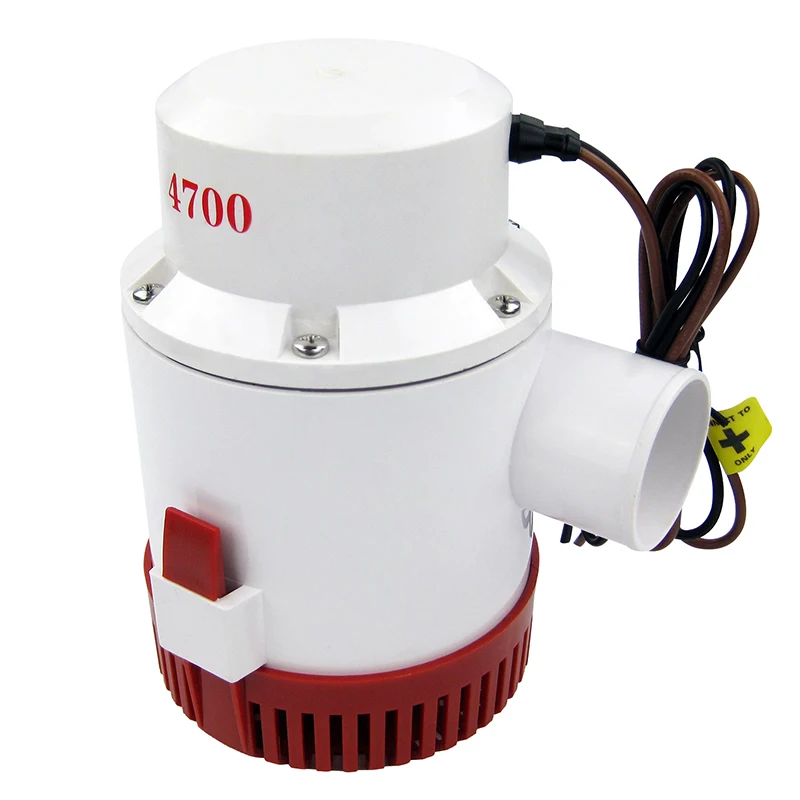 Submersible Boat Bilge Water Pump 12v 4700gph Non-Automatic Marine Electric Bilge Pump for Ponds, Pools, Spas Silent, Boat