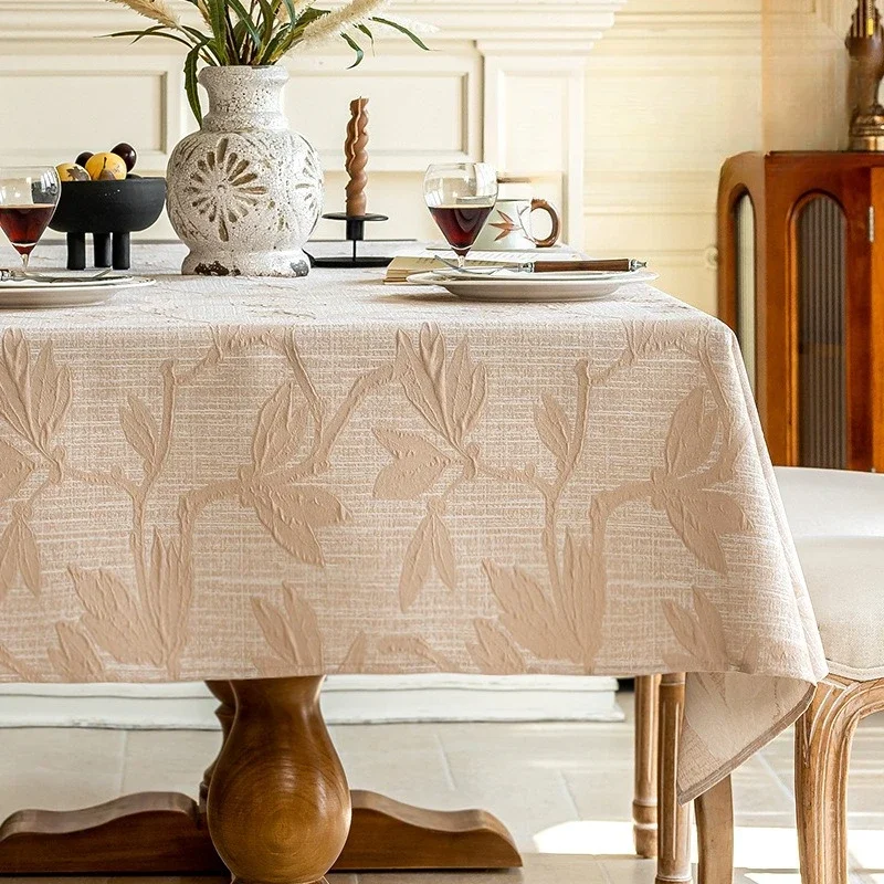 Tablecloth Insulation and Dust-proof Household Rectangular Dining Table Decorative Cloth with Multiple Styles To Choose From