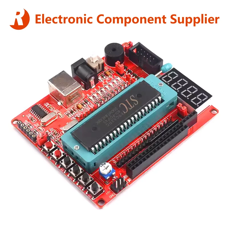 51 MCU Microcontroller Core Development Board STC89C52RC 51AVR Experiment Learning board ATMEGA32 Minimum System AT89S51 AT89S52