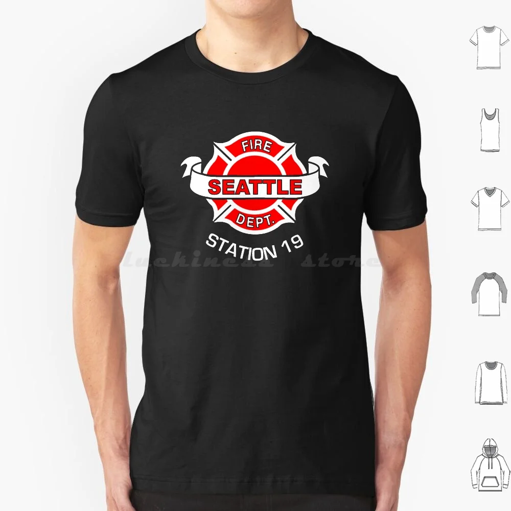 Station 19 T Shirt 6xl Cotton Cool Tee Station 19 Tv Series Fire Department Fire Dept Tv Show Seattle Grace Fire