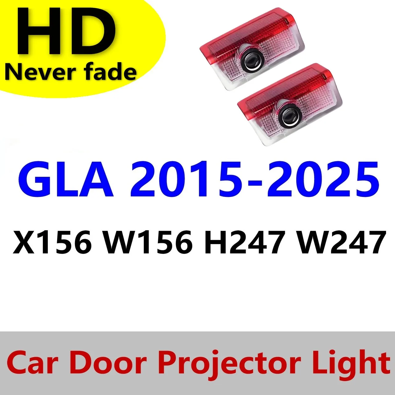 HD For Mercedes Benz GLA Accessories 2015-2025 Led Car Door Projector Light GLA 200 X156 H247 W156 W247 Amg 35 45 GLA200 GLA250