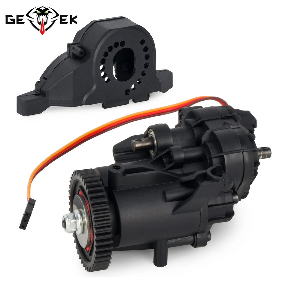 2Speed Transmission Gearbox with Internal Gears and Servo for 1/10 RC Crawler Car Traxxas TRX4 TRX6 Upgrade Parts