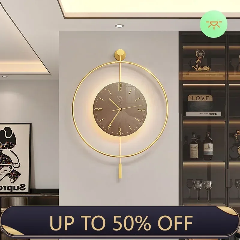 Luxury Modern Wall Clock Living Room Dining Room Silent Quartz Clock Minimalist Large Creative Home Decor Elegant Wall Mounted