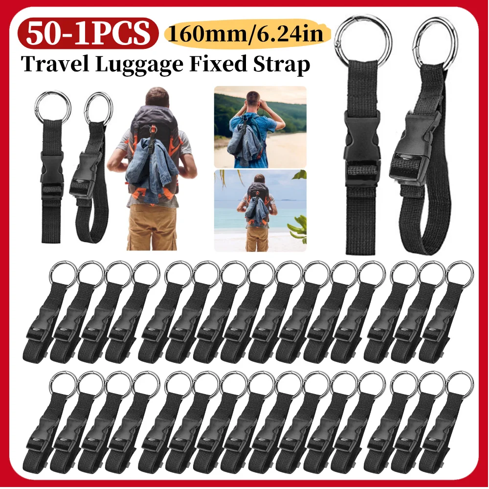 Luggage Fixed Strap with Release Buckle Portable Luggage Strap Anti-Theft Backpack Jackets Gripper Travel Accessory