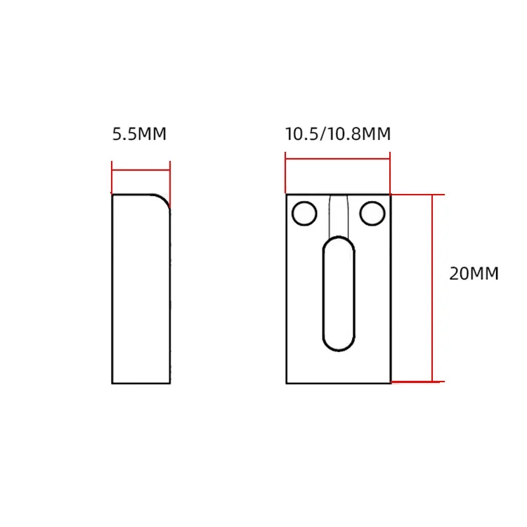 

6 шт., седла для моста для электрогитары из нержавеющей стали с плоским верхом 10,5/10,8 мм для моста для электрогитары или бриджа тремоло, детали гитары