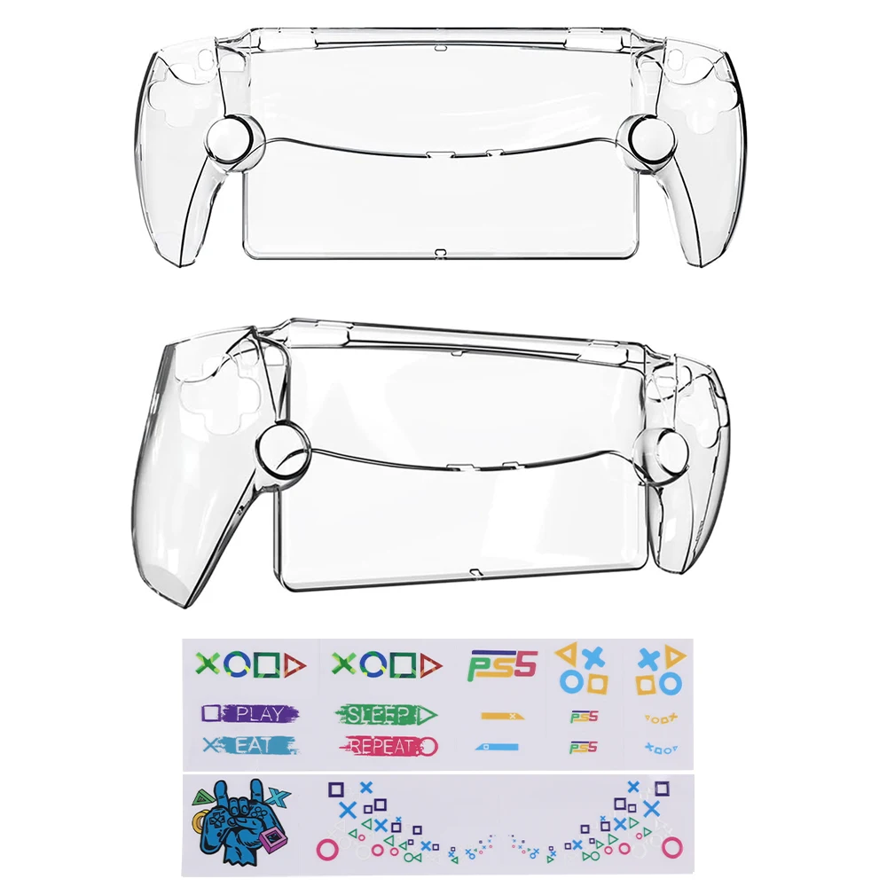 Transparent Protective Shell Case for PS5 Portal Sleeve Skin Anti-Scratch Handheld Game Console Cover for PlayStation 5 Handbag