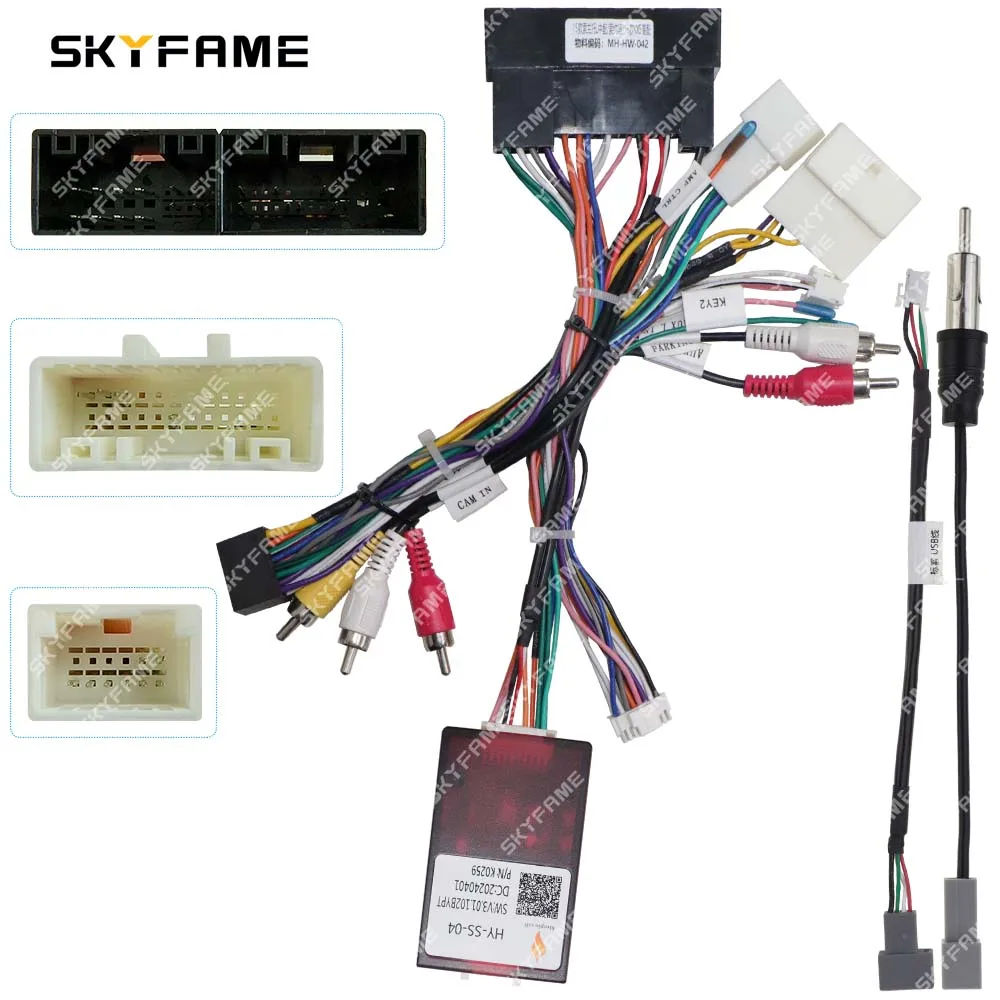 SKYFAME Car Wiring Harness Adapter Canbus Box Decoder Android Radio Power Cable For KIA Sorento KX5 Hyundai Sonata HY-SS-04