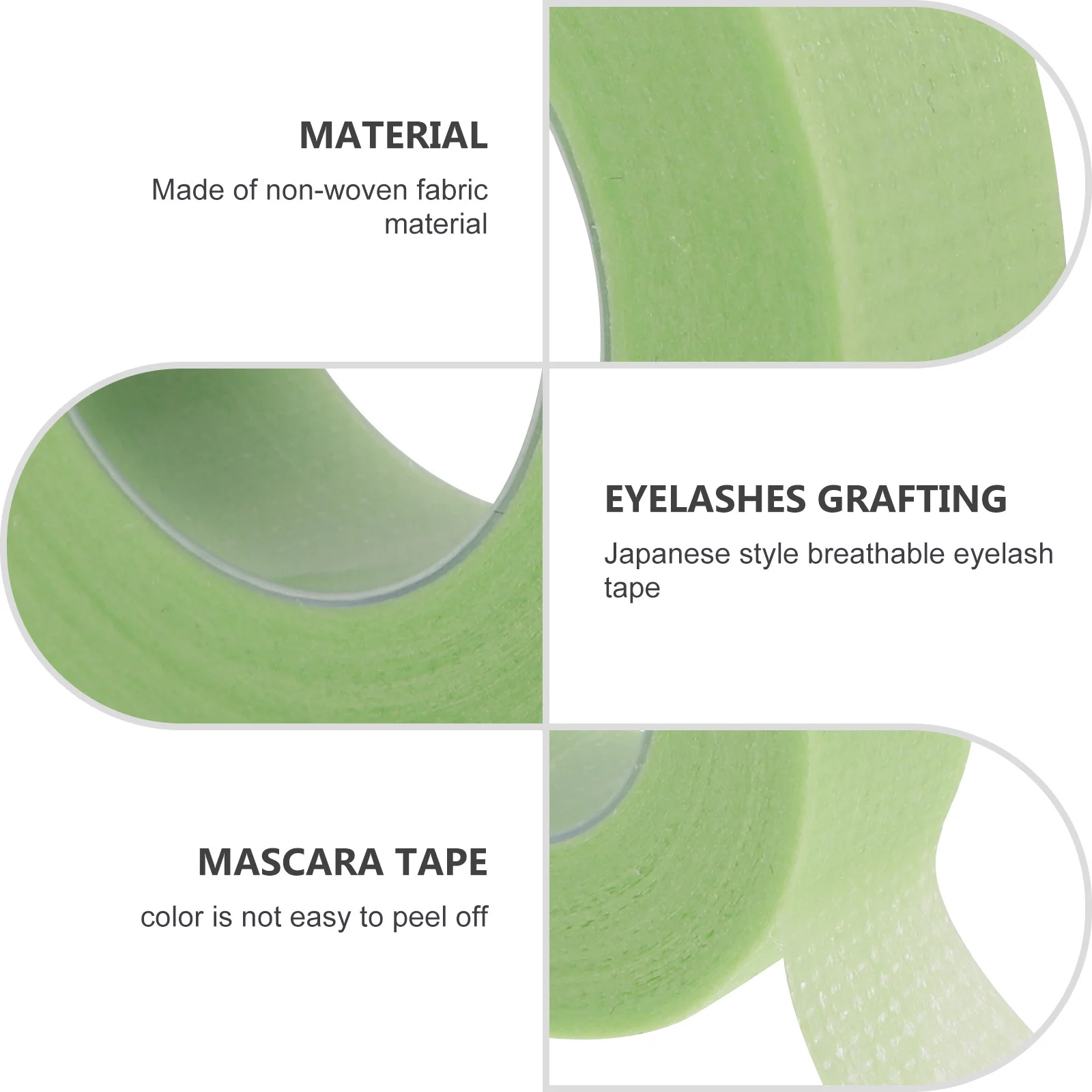 

3Pcs Eyelash Grafting Auxiliary Tapes Skin Friendly Breathable Adhesive Eyelash Isolation Tape for Extension DIY
