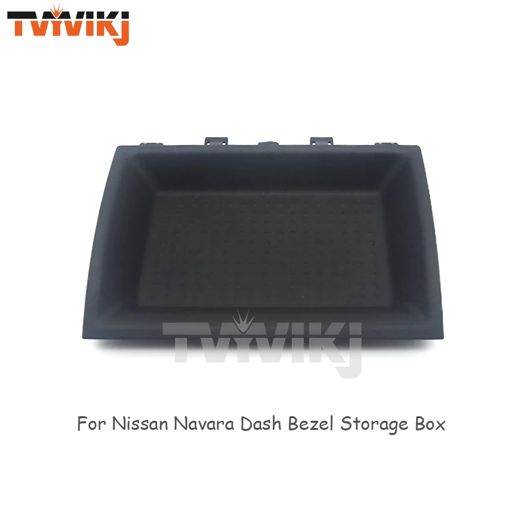 Brand new Upper Dash Bezel Storage Box Fit For Nissan Navara Interior Central control panel Storage box case caske black Texture