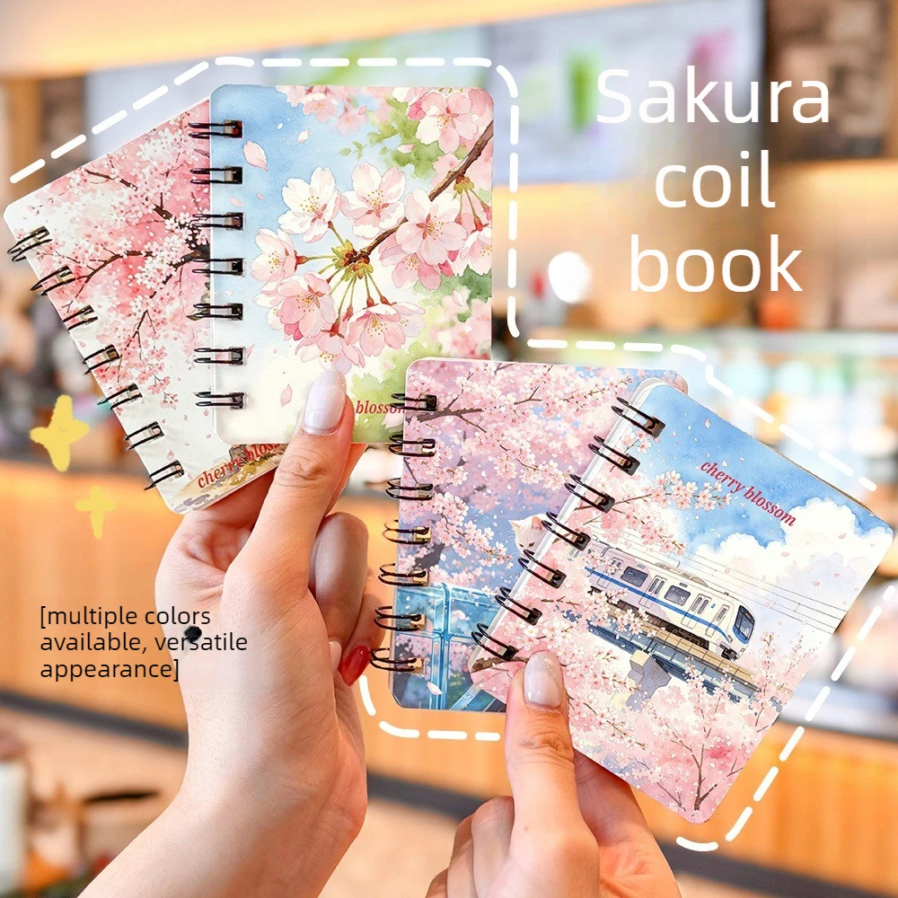 8 pcs Wholesale Girl Heart Coil Cute Handbook Notebook High Value Stationery Diary Small Book Back To School