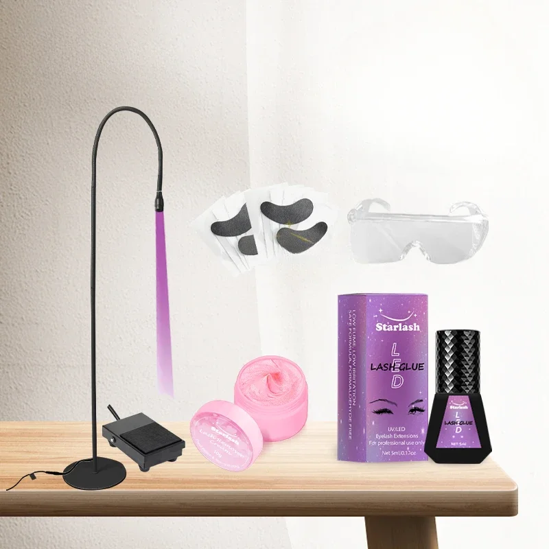 Super Sale Premium LED eyelash extensions kit LED lamp for lash with UV lash glue