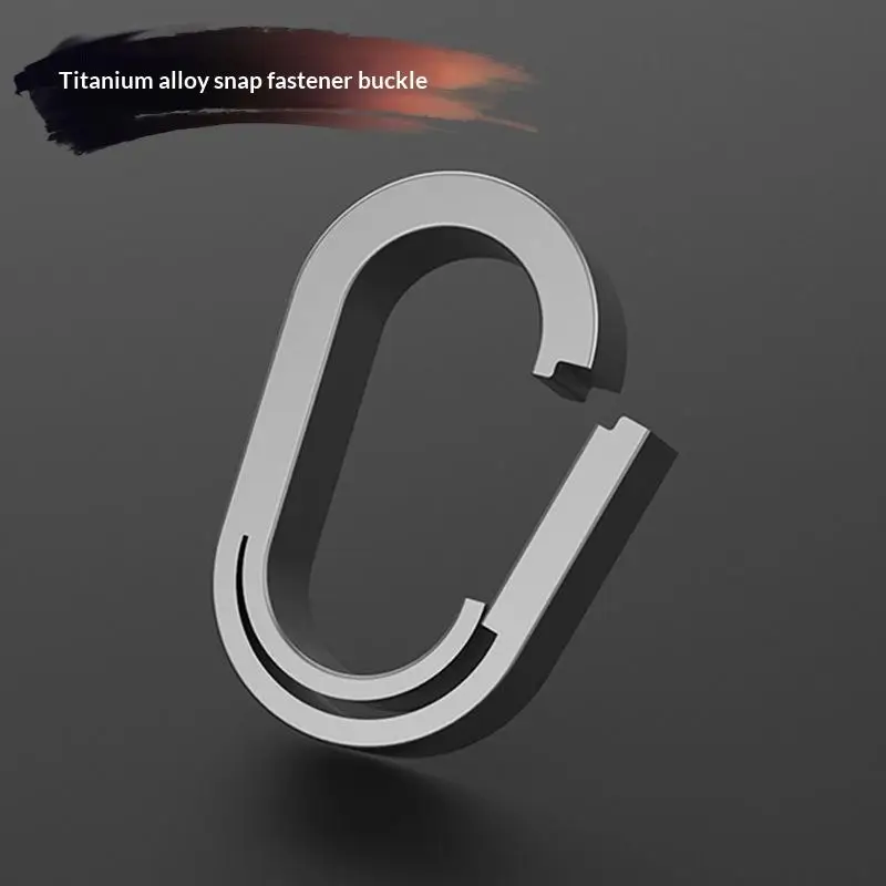 MINI TC4 Titanlegierung Schlüsselanhänger Schnalle Schlüsselring Auto-Zubehör Taillen-Hängekette Ring Schnallen Öffner EDC Outdoor-Werkzeug – Detail 1