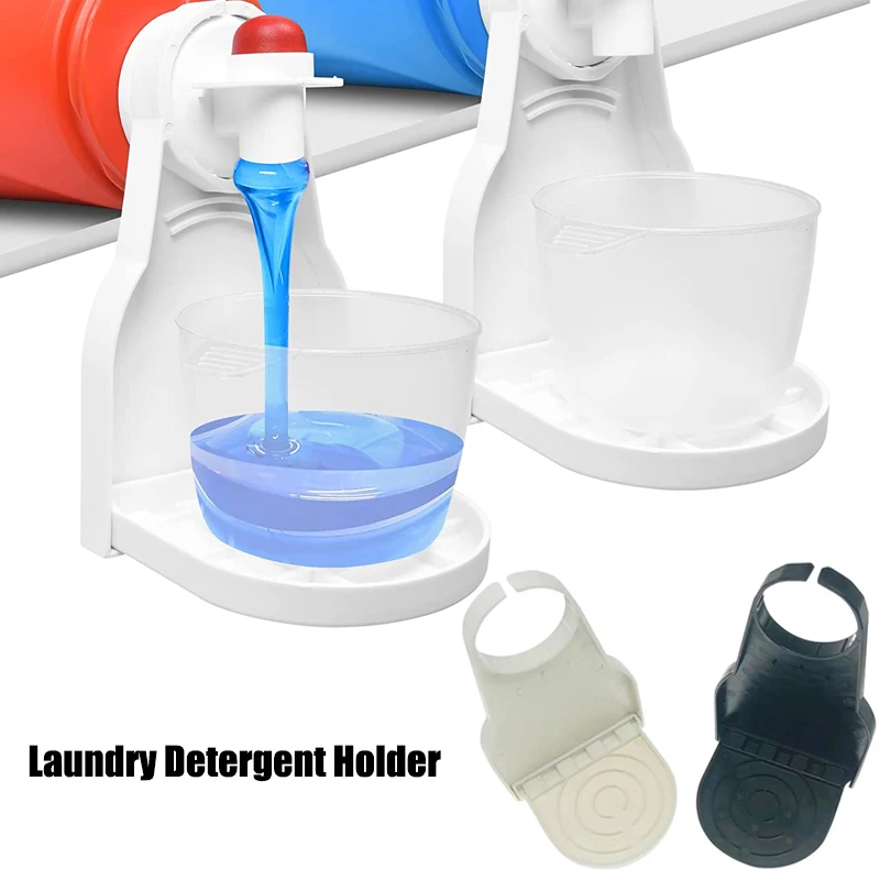 

Laundry Detergent Drip Catcher to Prevent Mess Detergent Cup Holder Slides Under Tub Laundry Soap Station Organizer Supplies