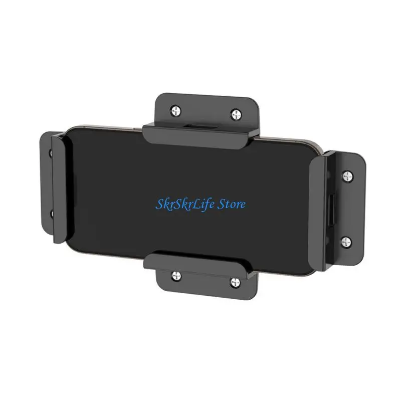E65E Space Saving Tablets Wall Mount Bracket With SelfLocking Mechanism Black