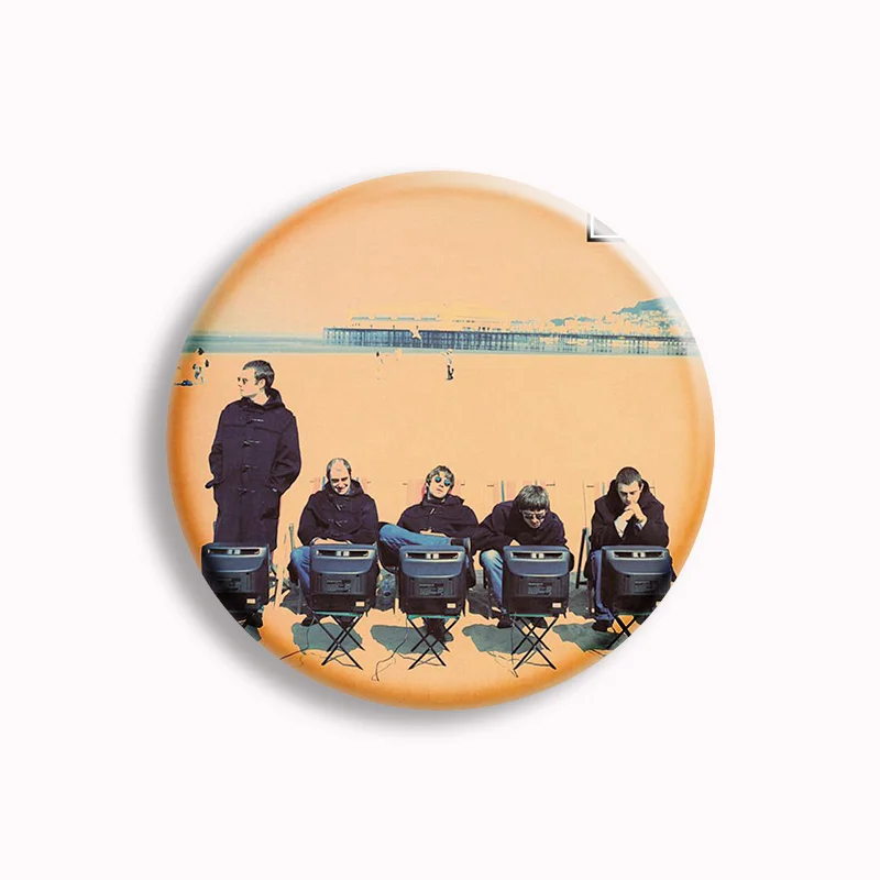 Oasis Band Soft Button Pin Hot Music Poster Album Aesthetic Brooch Badge Bag Decor Accessories Fans Collect Gifts