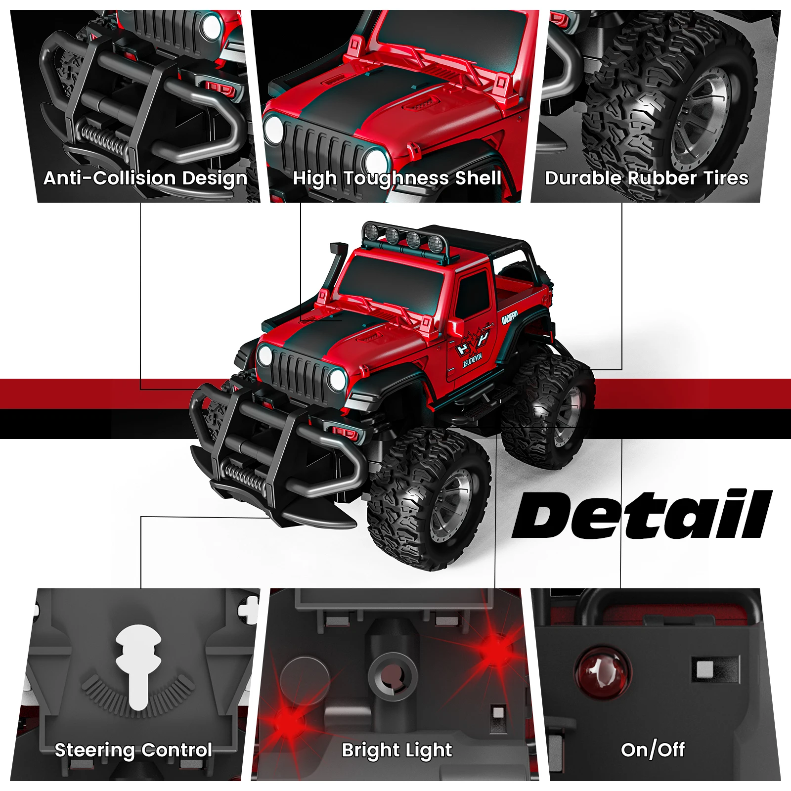 Mini Remote Control Car for Kids, 4WD 2.4GHz RC Cars, Double Sided Flips 360° Rotating RC Stunt Car, Toys Accessories