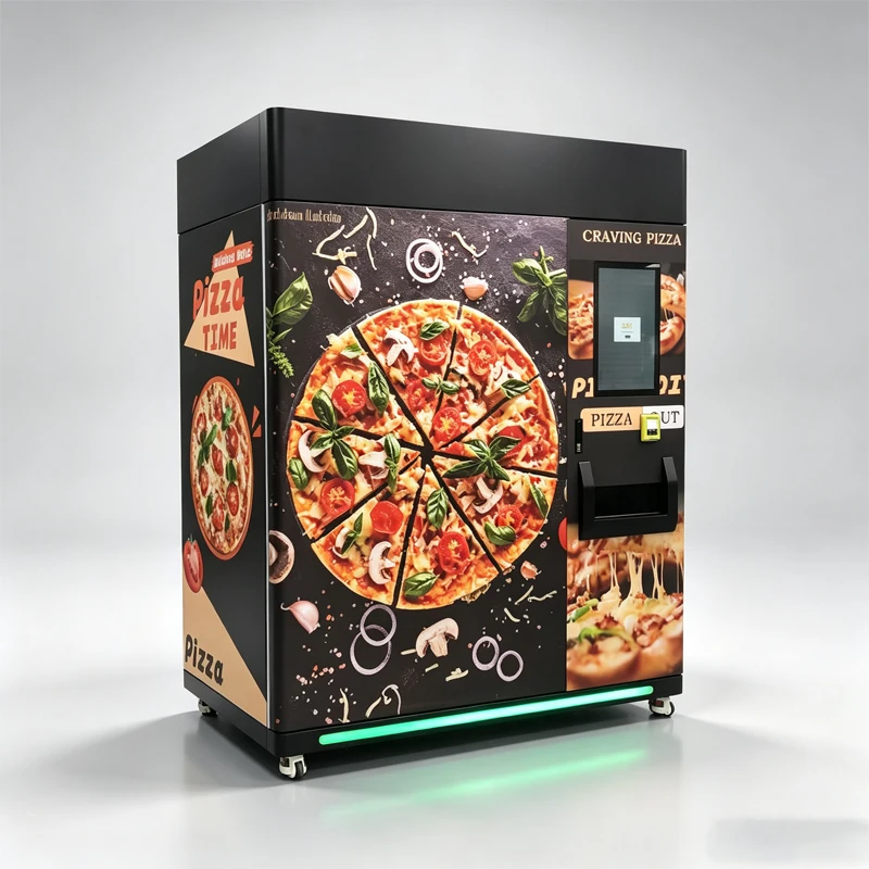 Commercial Automatic Pizza Vending Machine Hot Food Self Service Pizza Vending Equipment Customized