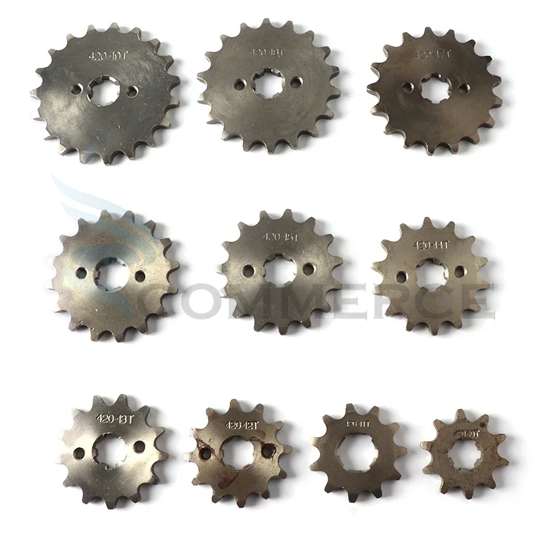 420# 17mm 10 11 12 13 14 15 16 17 18 19T Teeth Front Engine Sprocket For Dirt Pit Monkey Dax Bike Go Kart ATV Quad Motorcycle