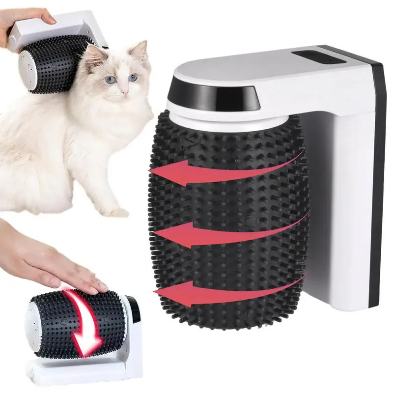 

Cat Corner Scratcher Automatic Cat Self Groomer Softer Cat Corner Scratcher With Catnip Kitten Brush Face Grooming for Kitten