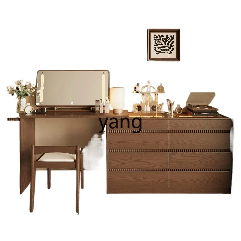LH solid wood ultra-thin chest, dresser, integrated bedroom, bedside storage cabinet
