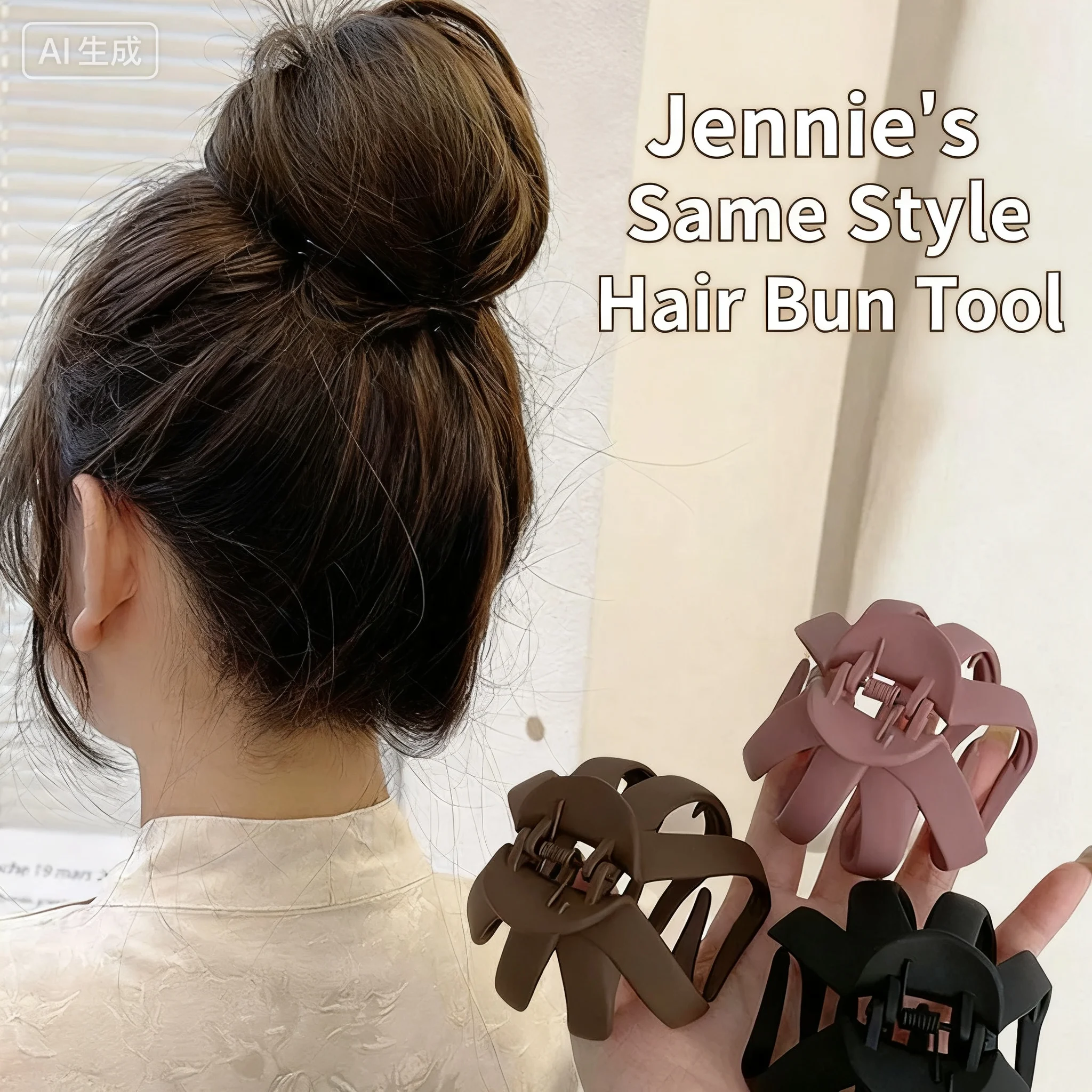 

Модная тыквенная булочка, пушистый артефакт для женщин, заколка для волос, головной убор, фиксированная открытка для волос, большие аксессуары для волос