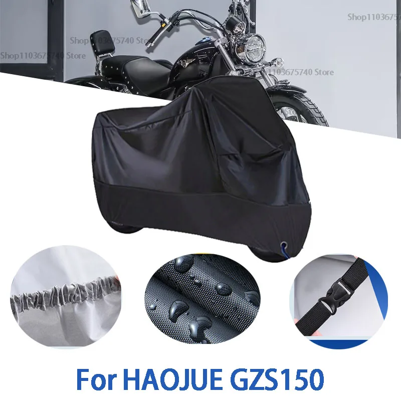 

Полные чехлы для мотоцикла HAOJUE GZS150, автомобильные чехлы на открытом воздухе, защита от солнца, пыли, без ушей, утолщенные оксфордские чехлы, аксессуары