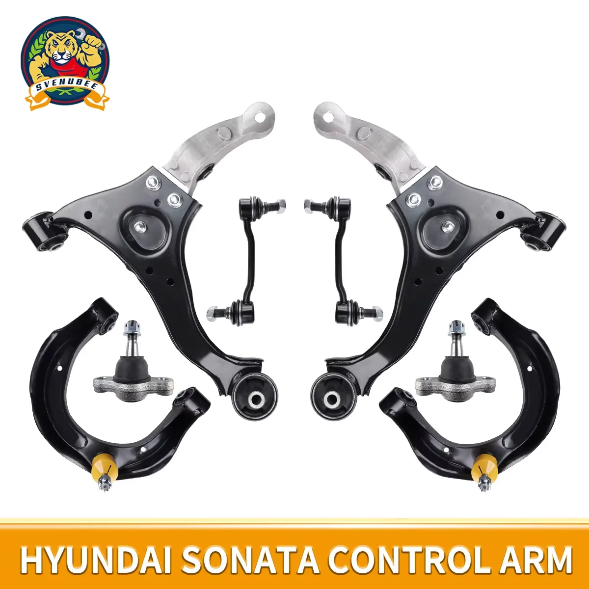 

Svenubee 8Pcs Front Upper Lower Control Arm Ball Joint Sway Bar End Link Set for Hyundai Sonata 2006 2007 2008 2009 2010 K641392