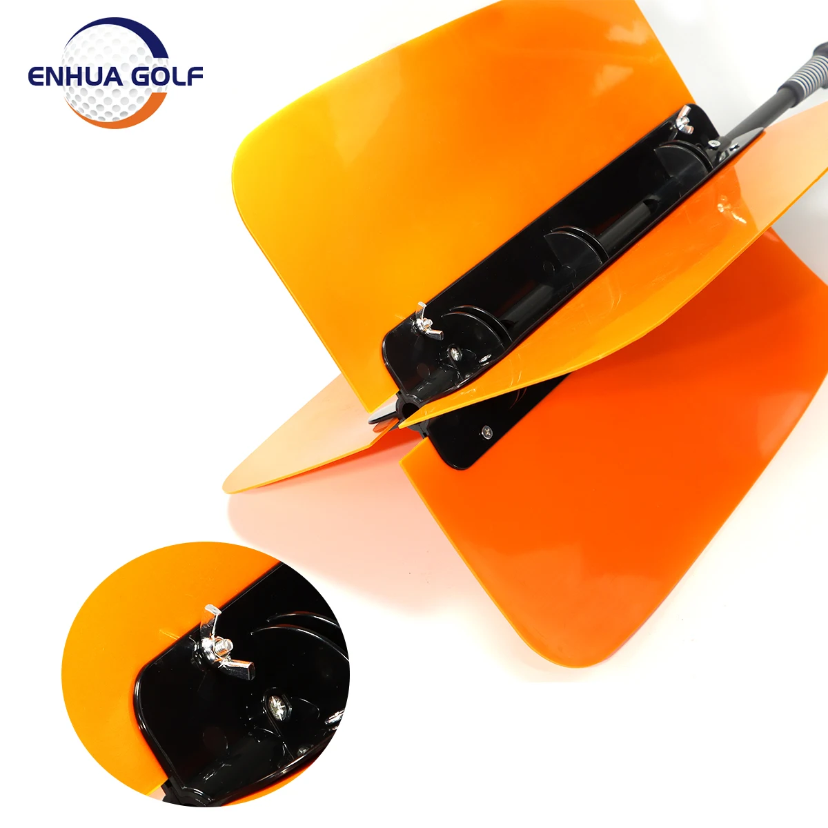 Golf Swing Fan Golf Accessories 골프 Golf Swing Training Resistance Power Fan,V Shape Practical Power Swing Practice Pinwheels Aid