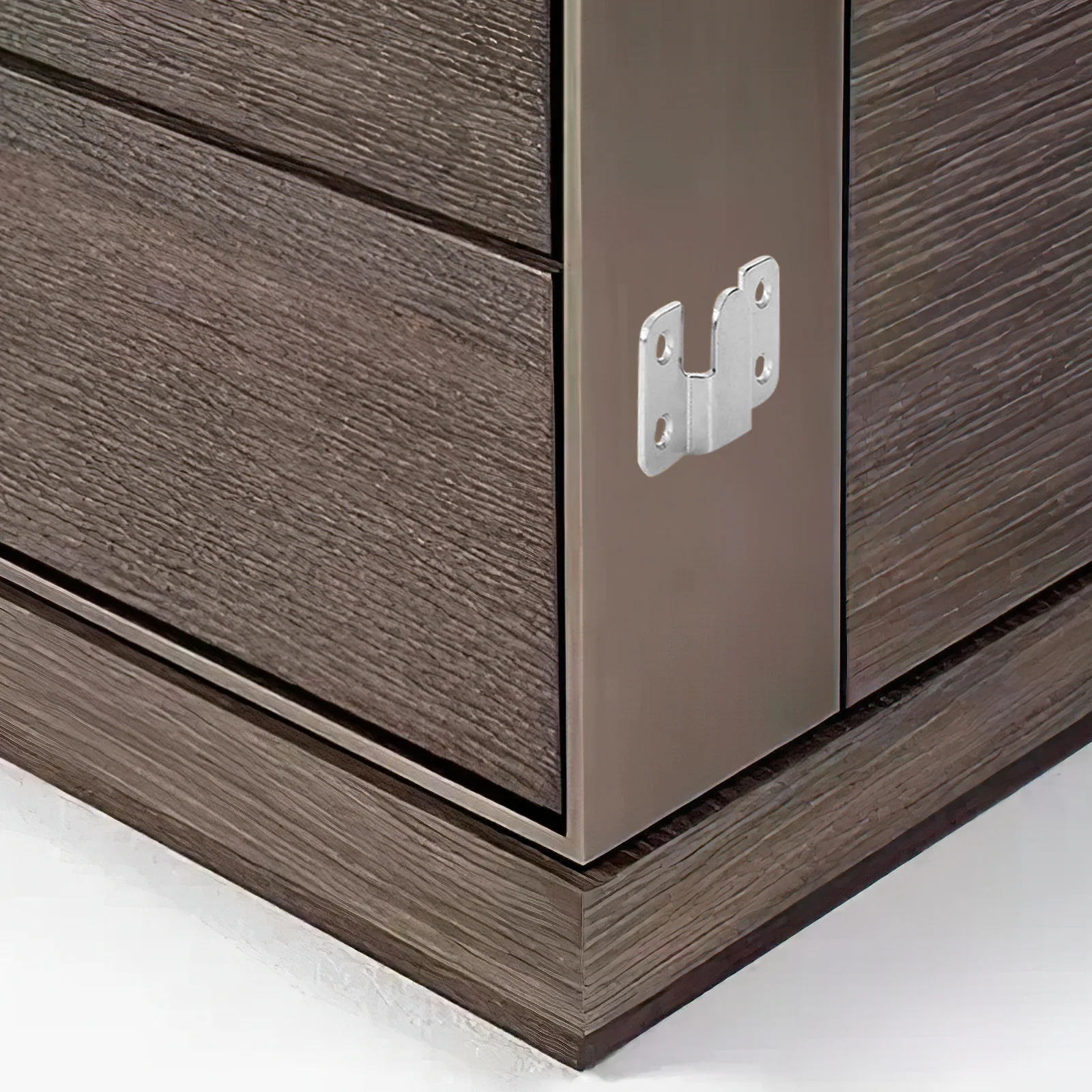 

12Pcs Invisible Stainless Steel Wall Mount Brackets Heavy Duty Bed Rail Support Headboard Fixings Furniture Hardware