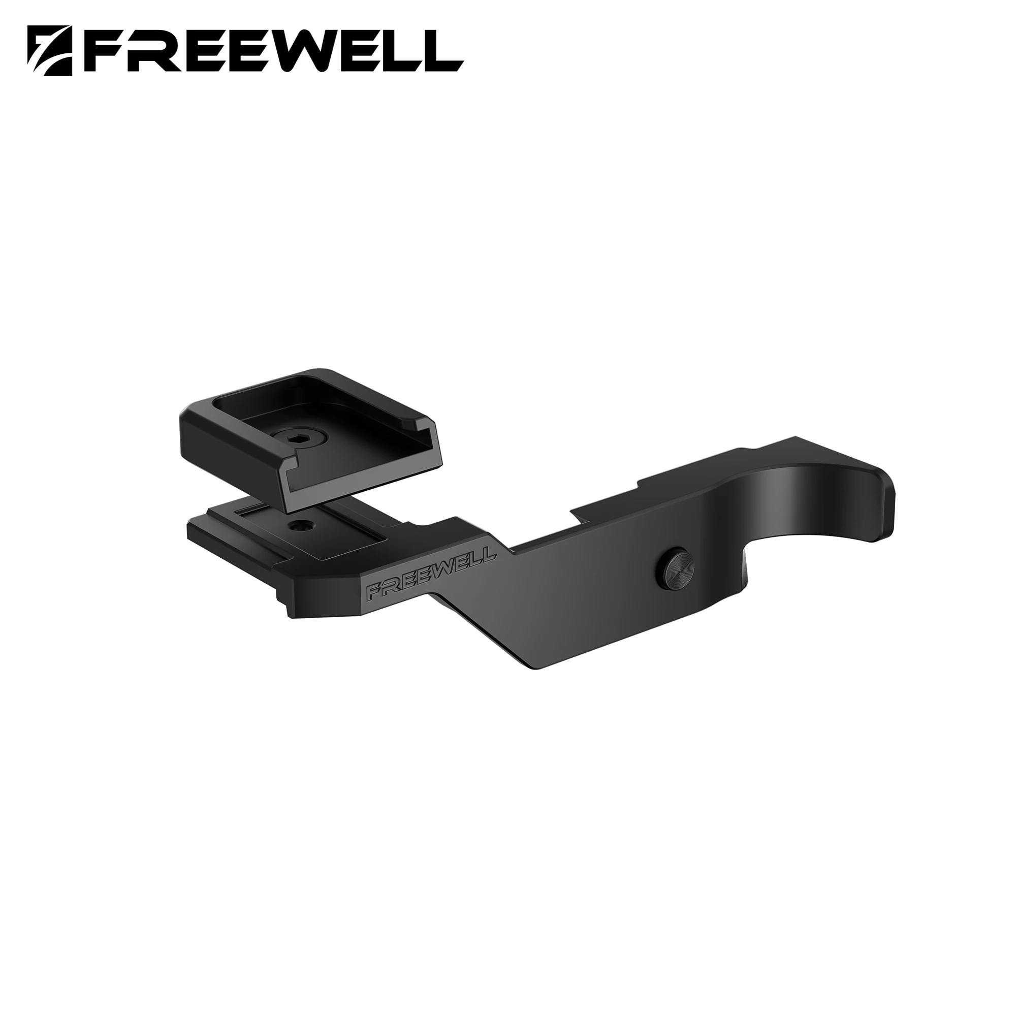 

Ручка для большого пальца Freewell для камер Fuji GFX100RF, эргономичный алюминиевый дизайн с ЧПУ и креплением для холодного башмака для аксессуаров