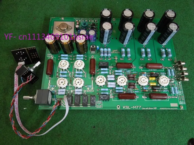 Hi-End KSL-M77 Stereo Tube Preamp & MM Phono DIY Kit / Finished Board