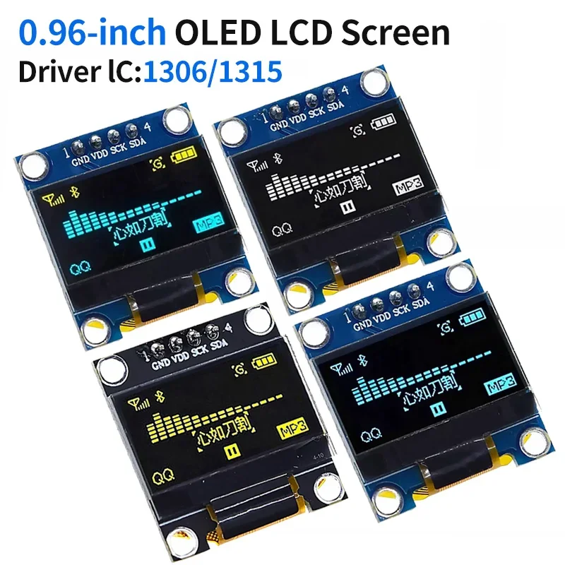 ROHS Certification 0.96 inch oled IIC Serial White OLED Display Module 128X64 I2C SSD1306 12864 LCD Screen Board For Arduino