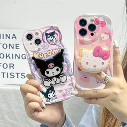 Custodia per telefono con staffa Hello Kitty per Samsung Galaxy S24 S23 Ultra S22 S21 Plus S20 FE A54 A34 A52 A53 A35 A55 A14 A23 A24