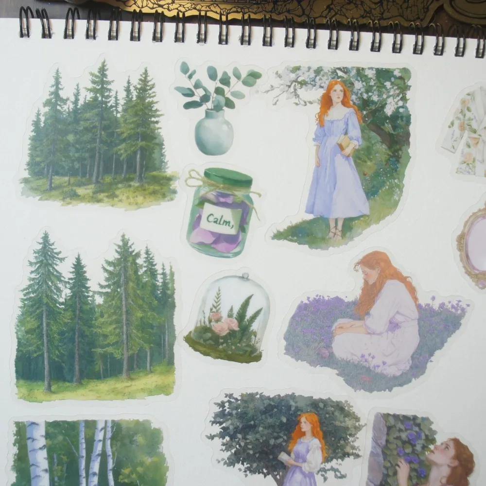 

18pcs Enjoy Holiday in The Countryside Style PVC Sticker Scrapbooking DIY Gift Label Decoration Tag