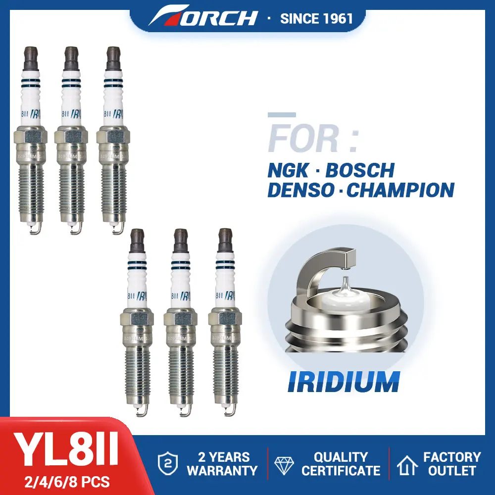 

2-8 шт., автомобильные свечи зажигания YL8II
