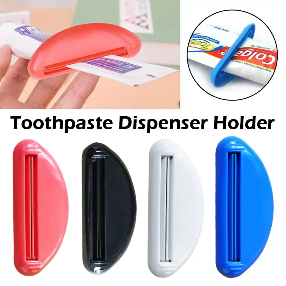 Manual Toothpaste Squeezer Tube Clip - Multifunction Dispenser for Facial Cleanser, Bathroom Accessory