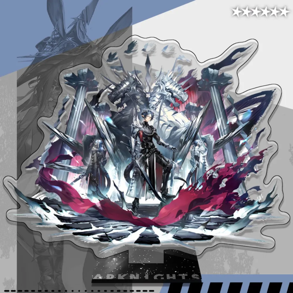 Game Arknights Amiya Rosmontis Luo Le Acrylic Stand Model Plaque High-definition Printed Small Cards Dekstop Decorative Keychain