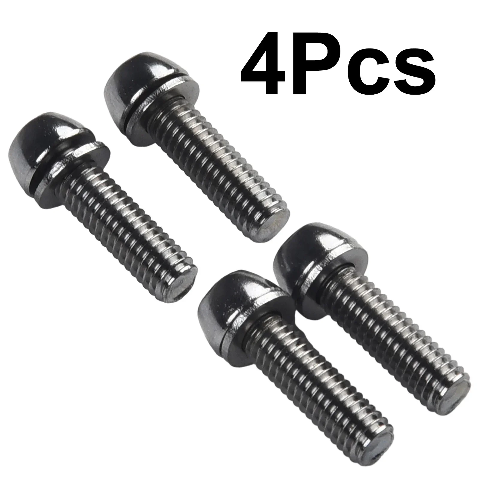 4Pcs M5 M6ร20mm Bicycle Handlebar Screw Colorful Steel MTB Bike Handle Bar Stem Riser Screw Bike Bicycle Screw Accessories