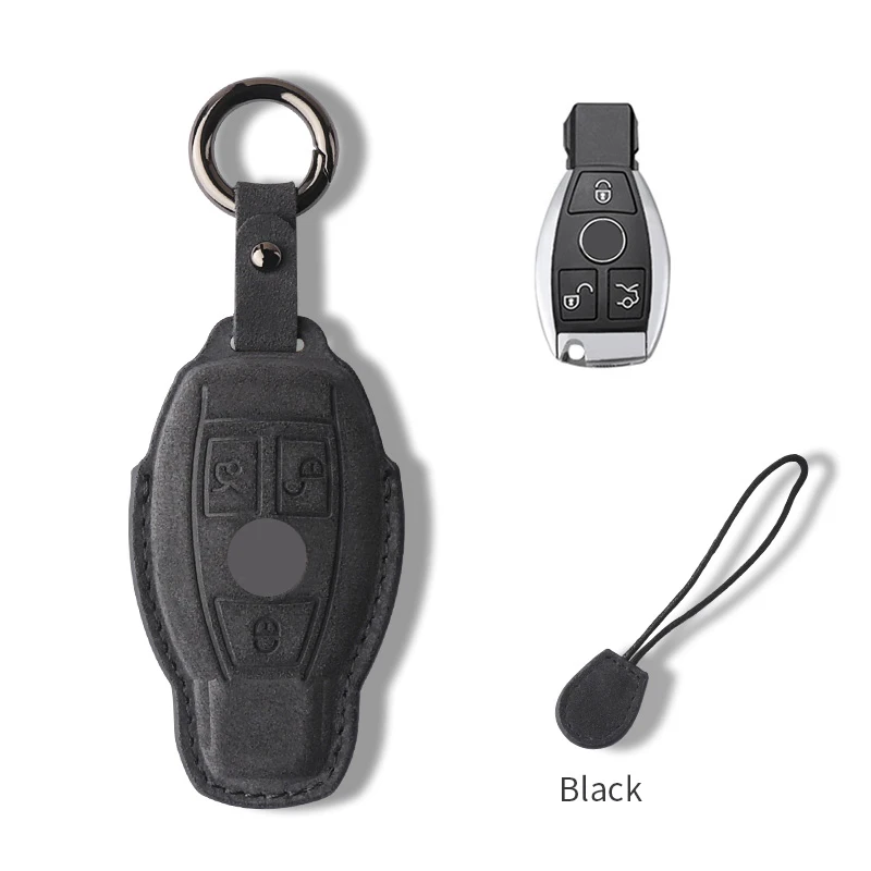 

Замшевый чехол для автомобильного ключа, защитный чехол для Mercedes Benz A C E S G Class GLS GLA GLK GLC CLS W204 W205 W212, аксессуары