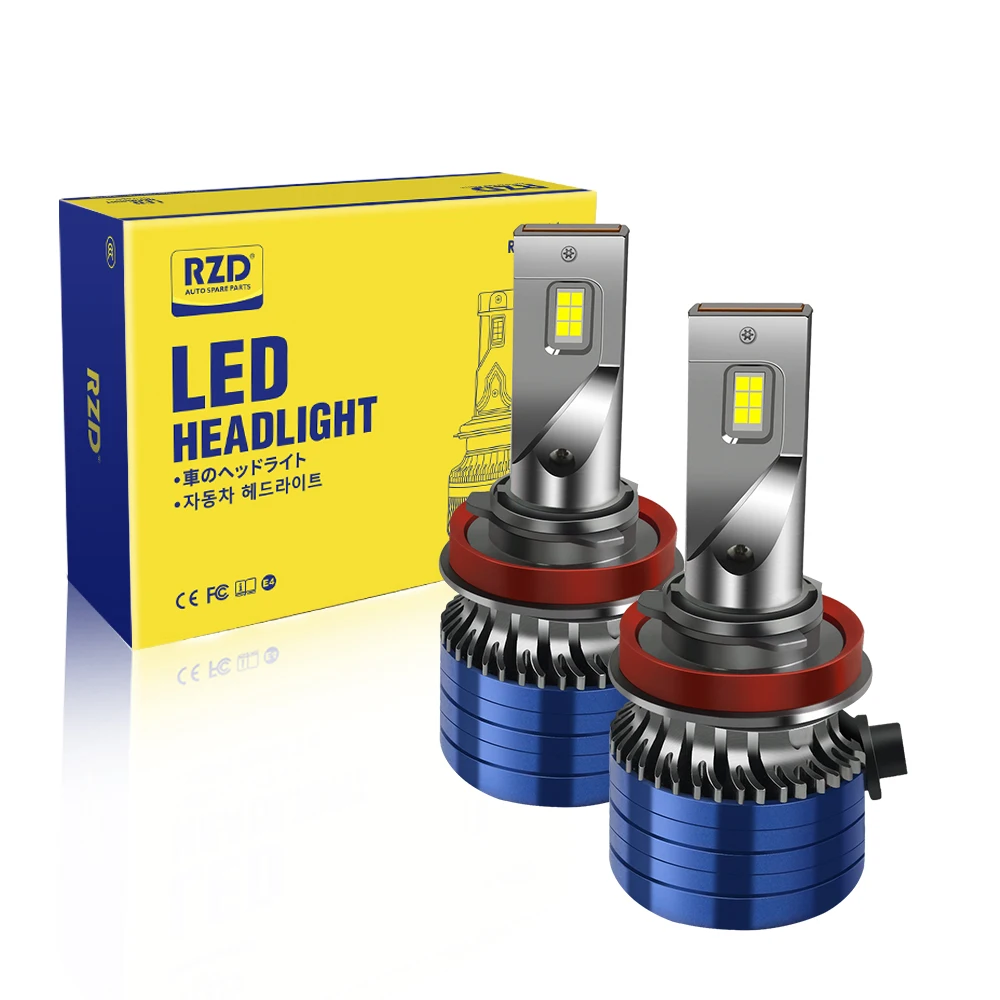 

RZD Led Lamp Portable Durable H11 Car Supplies Fog Lamp Waterproof Practical Aotu Accessories Automotive LED Headlamp 12V 6000K