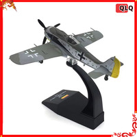 Die Cast Alloy Aircraft Model 1:72 Fw-190 Fokker Wolfe Alloy, Resembling A Real Fighter Jet Model, Indoor Collection Gift