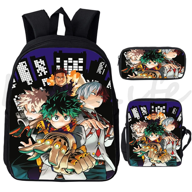 My Hero Academia Backpack for Boys Girls Students Bookbag Anime School Bags MHA Mochila Children Boku No Hero Academia Backpacks