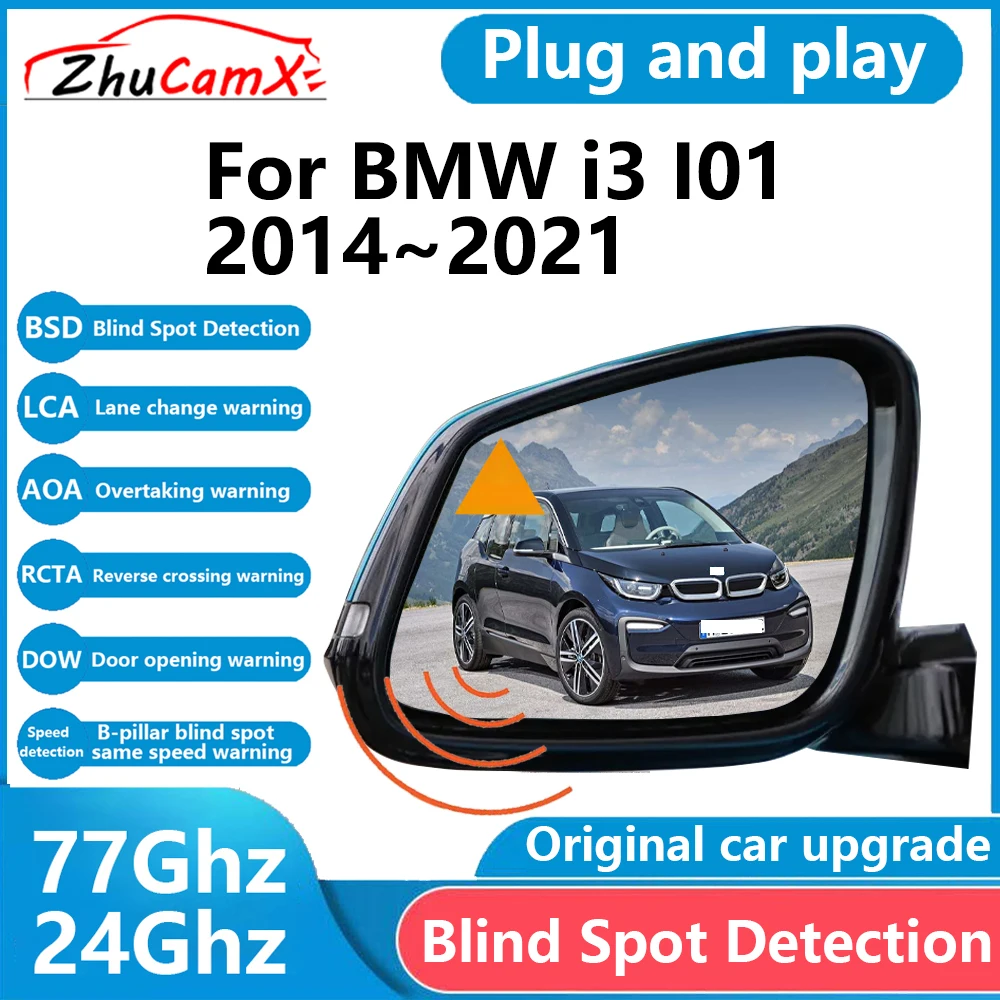 ZhuCamX for BMW i3 I01 2014–2021 BSD Blind Spot Detection Sensor Radar Driving Warning Assistance System Plug and Play