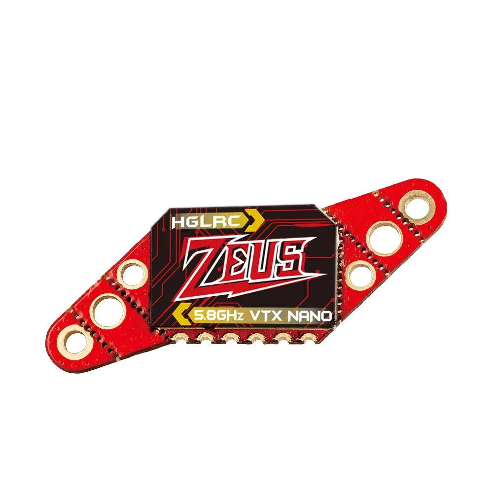 

2025 HGLRC Zeus Nano VTX 350mW FPV 5.8G 2.4g 40CH Built-in Microphone 16/20/25.5mm Hole for RC FPV Transmitter VTX Multicopter