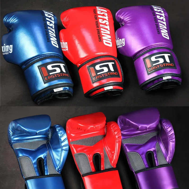 Professional Adult Boxing Gloves Men and Women, Suitable for Muay Thai Training Children's Sanda Kickboxing Fighting Bag Gloves