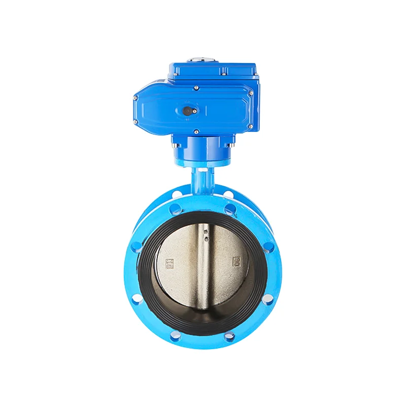 

Electric Actuated Butterfly Valve 12 Inch 10 Inch Carbon Steel Double Flange Marine Water DN100