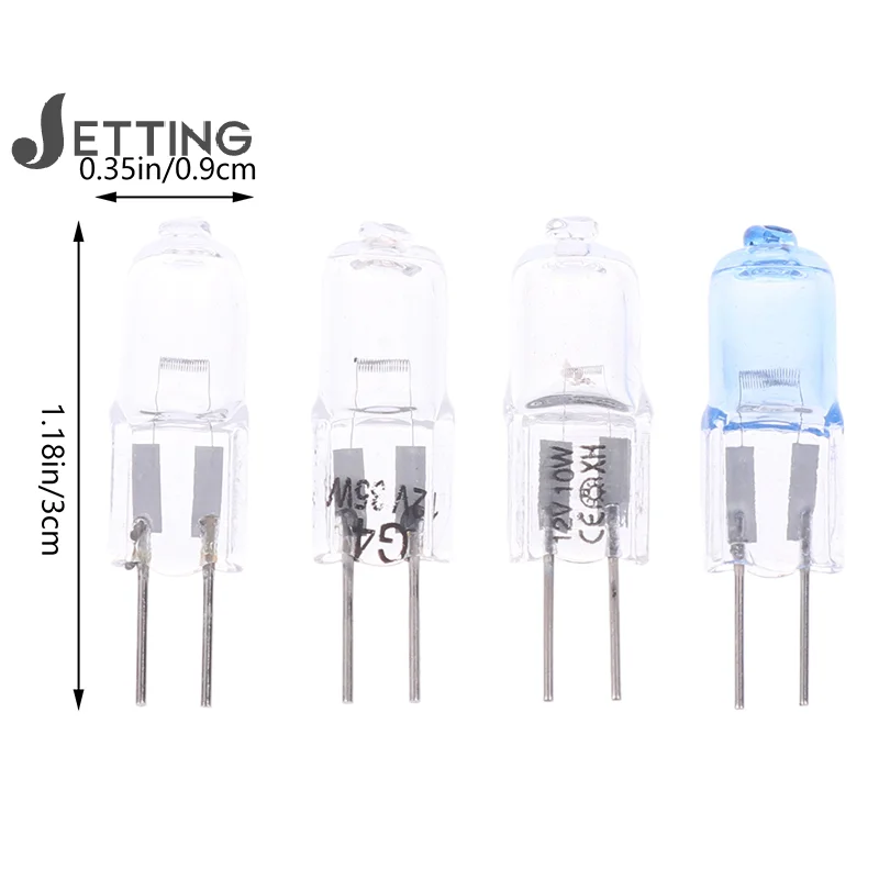 

10Pcs G4 Halogen Bulb 10V 20W 35W 12V G4 Halogen Bulbs Light JC Bi-Pin LED Lamp Warm White Replace LED Lamp