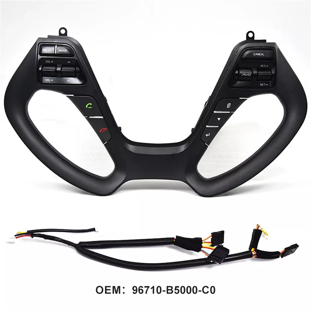 

For Kia Rio 3 Cruise Control Switch Car Interior Upgrade As Shown In The Picture Anti-corrosion Material Black Finish